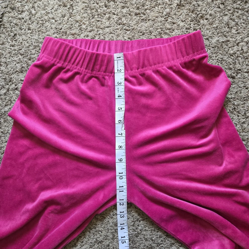 New Mix Classic Pink Velour Wide Leg Pants Womens M Lounge Pull On